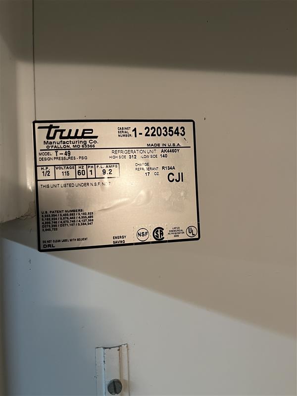 2-Door Refrigerator | True