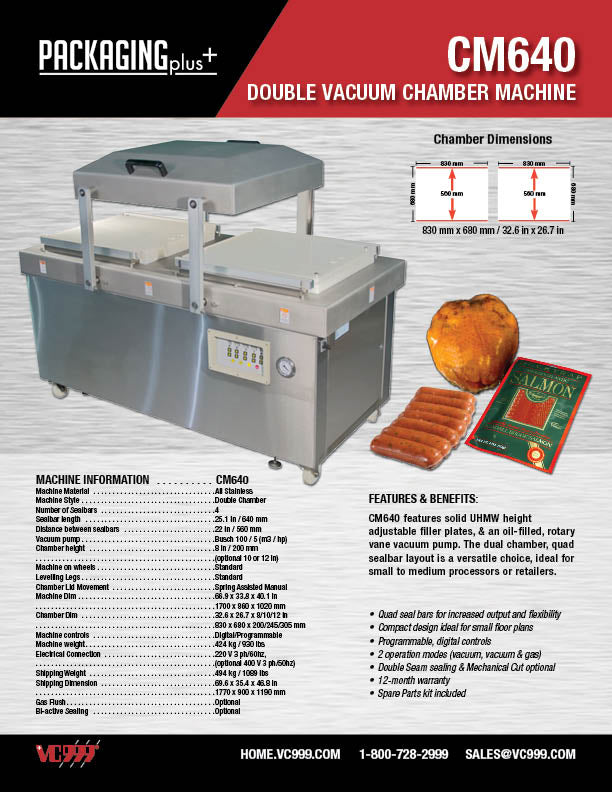 Double Chamber Vacuum Machines | VC999