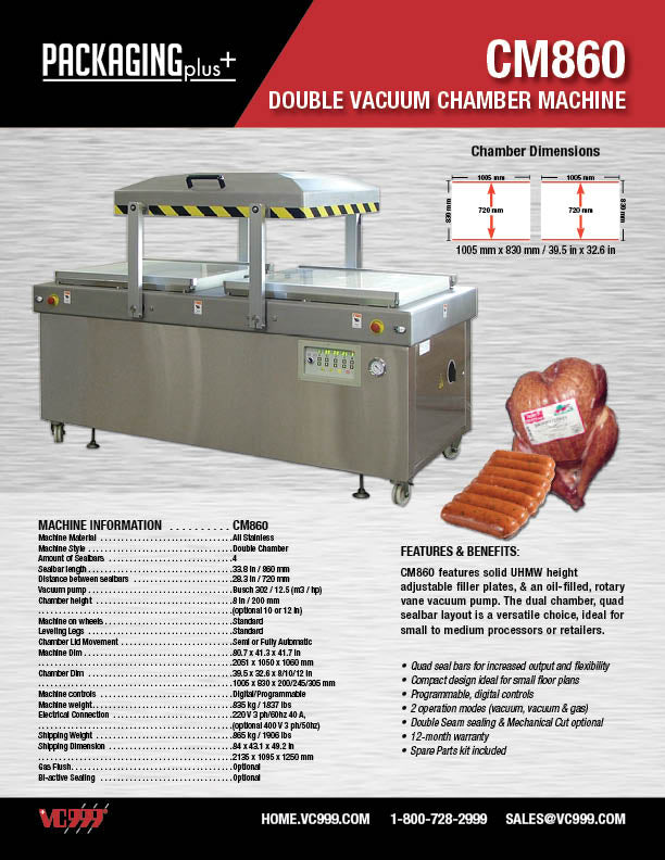 Double Chamber Vacuum Machines | VC999