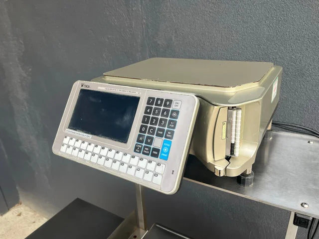 Hand-Wrapping Station with Split-Base Printing Scale | Heat Seal/DIGI