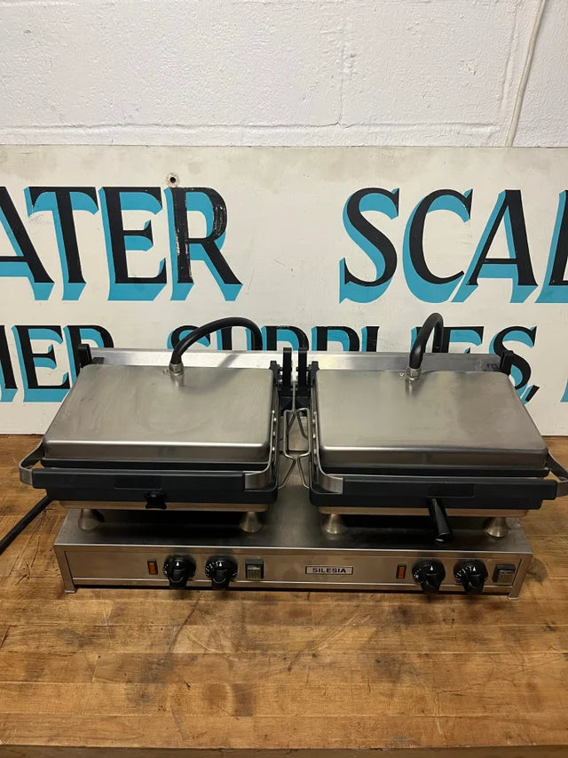 2-Section Commercial Panini Grill | Silesia