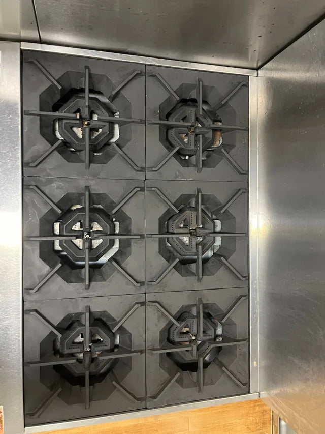 6-Burner Gas Stove/Oven Combo | Serv-Ware
