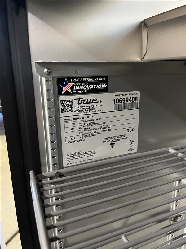 12-Pan Prep Table, 48" | True (Brand New)