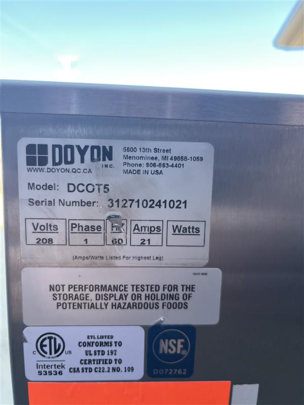 Half Size Oven | Doyon-NuVu (Brand New)